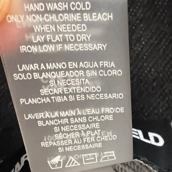 NEW Karl Lagerfeld C'est La Vie Logo Fringed Scarf- Oversized- Unisex - Picture 11 of 14